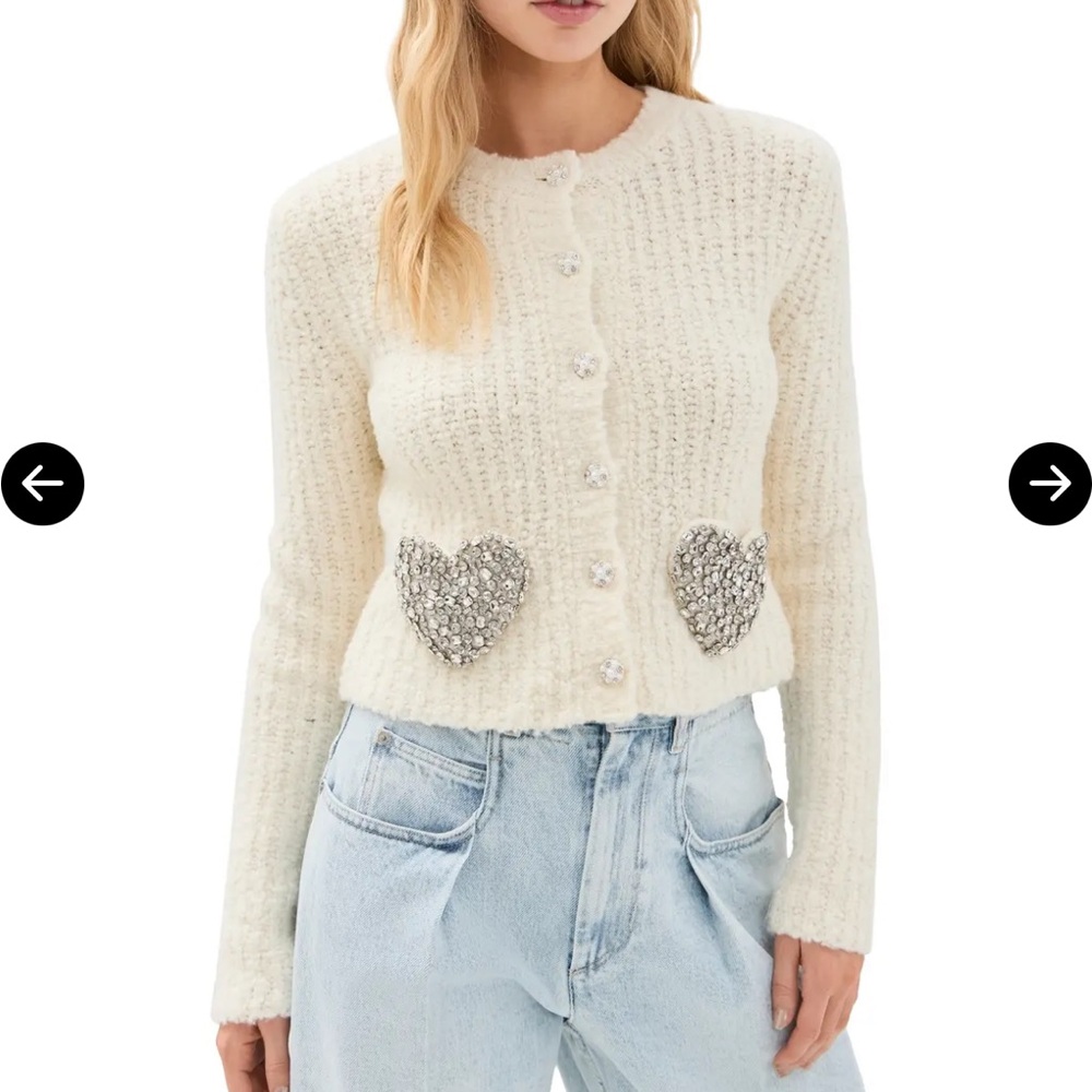 LOVESHACKFANCY LEOCADIA CARDIGAN - S